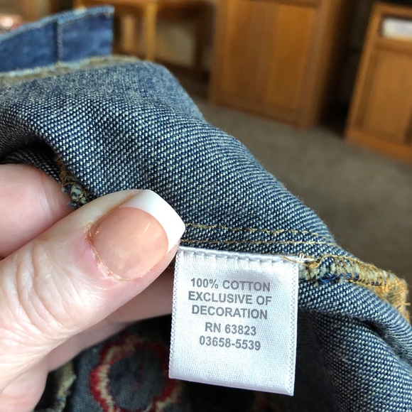 VINTAGE - NWOT - Christopher & Banks Denim Jacket - LARGE - Embroidered - Picture 7 of 8